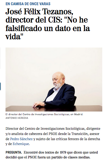 Los diarios El Mundo y El Español empiezan a sugerir que Tezanos (y el CIS) forman parte de una estrategia de «Profecías Electorales Autocumplidas»