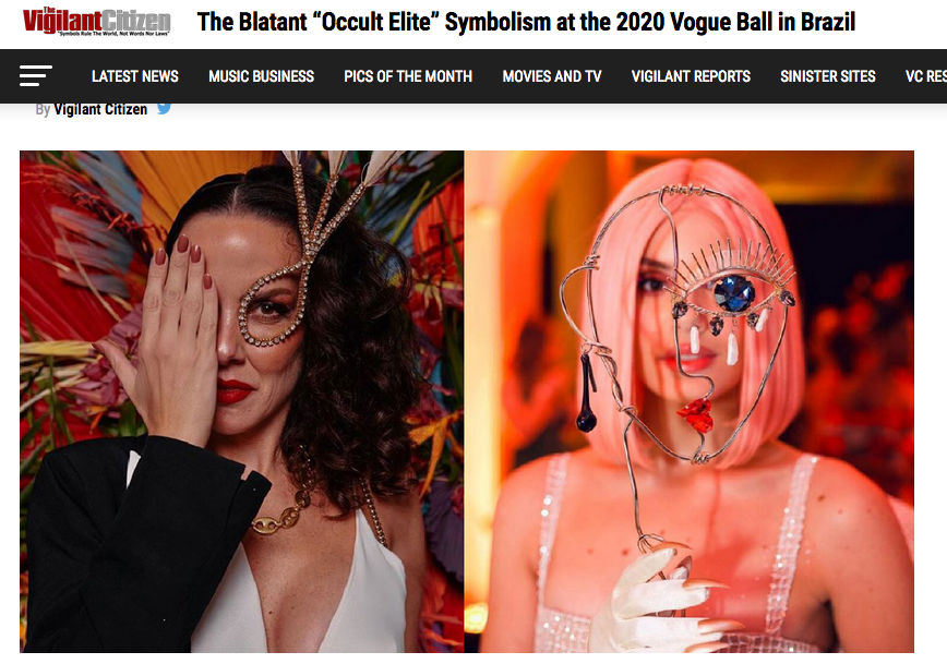 La revista Vogue organiza una fiesta de carnaval vistiendo a las modelos con flagrantes símbolos satánicos