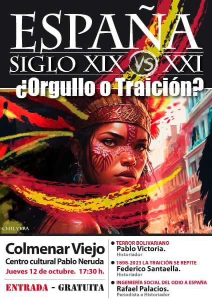 Rafapal estará en el Congreso de Hispanidad » España 1898-2023: ¿orgullo o traición? en Colmenar Viejo